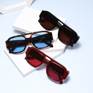 Lunettes de soleil tendance à double pont en PC, protection UV, durables, pour hommes et femmes, idéales pour l'extérieur – Nouveauté 2026 - Product Image 5