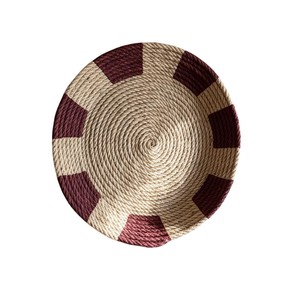 Handcrafted Grass Wall Basket Decor Eco-Friendly Woven Wall Plate For Living Room Round <b>Hanging</b> Art For Farmhouse Home - Product Image 1