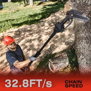 2-in-1 Cordless Pole Saw <b>Mini</b> Electric <b>Chainsaw</b> Adjustable Length 1500mAh Battery 2pcs 2Pcs Cordless Chain Saw Product <b>Chainsaws</b> - Product Image 5