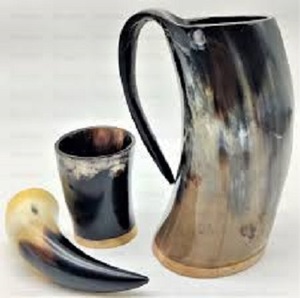 Handmade Custom Polished Cow Horn Mug Nautical Animal Style Natural for Home Buffalo Drinking Horn Mug for <b>Beer</b> - Product Image 1