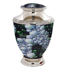 Urna de Metal de calidad duradera, ligera, urna funeraria de Metal de estilo americano clásico para cenizas para honrar los recuerdos, urna conmemorativa - Product Image 1