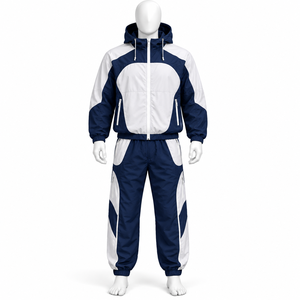 Veste de survêtement zippée coupe-vent légère et imperméable en nylon de haute qualité, sur mesure, pour homme, en vente - Product Image 4