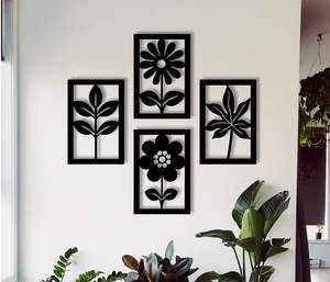 Arte Metálico de Pared para Interiores Minimalistas que Crea un Contraste Audaz y un Impacto Decorativo Moderno - Product Image 5