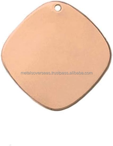 Placas Metálicas Grabadas con Láser de Primera Calidad para la Fabricación de Medallas y Joyería, Formas Redondas y Cuadradas - Product Image 4