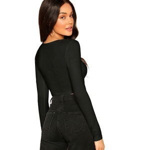 Top Corto para Mujer, Tejido Acanalado Súper Suave, Diseño Moderno con Aberturas, Ligero, Prenda Básica para Uso Diario, Costuras Premium - Product Image 5
