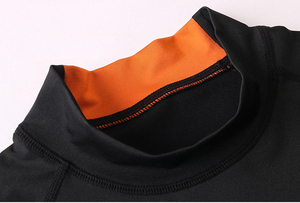 Workout Compression Tops Manufacturer Breathable <b>Men</b> Compression Shirts Running Compression Shirts - Product Image 6