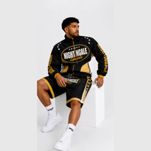 Conjunto de Chaqueta Cortavientos y Pantalones Cortos de Dos Piezas con Cremallera, Poliéster, Estilo Urbano de Verano, Precio al por Mayor, Conjunto Impermeable de Chaqueta y Pantalones Cortos - Product Image 6