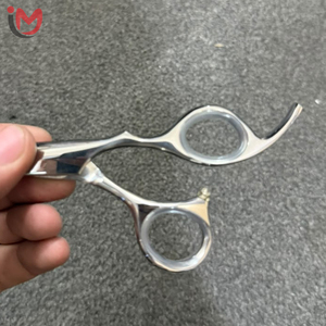 Ciseaux de coiffure professionnels pour salon, en acier inoxydable à haute teneur en carbone, lame tranchante, pour droitiers, manche court, IMANS - Product Image 2