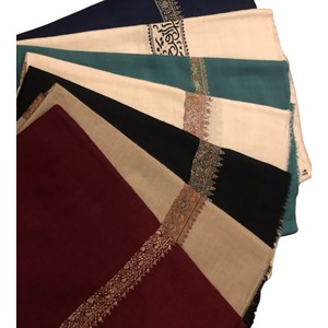 Women's Long Cashmere <b>Shawl</b> Solid Color Embroidered Winter <b>Wrap</b> Scarf for Bridal Wedding Party Occasions - Product Image 6