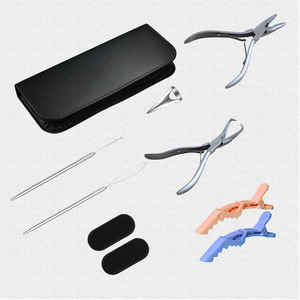 Professional Salon Hair <b>Extension</b> Plier Kit for Micro Link <b>Beads</b> Application Removal and Hair Styling Tools - Product Image 1