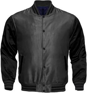 Chaquetas Clásicas y Cómodas de Invierno para Hombre, Estilo Universitario, Satén, Manga Larga, Letras Bordadas, Tejido de Punto, Poliéster, Impermeables y Resistentes al Viento - Product Image 4