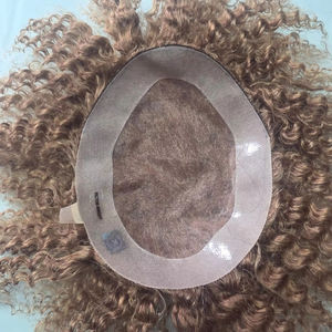 Prothèse capillaire homme en cheveux humains indiens Remy bouclés, base mono - TAZ HAIR BANGLADESH - Product Image 2