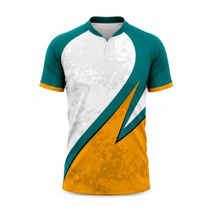 Tenues de rugby pour hommes de haute qualité, personnalisées par sublimation, à rayures, respirantes, à séchage rapide, maillots OEM - Product Image 5