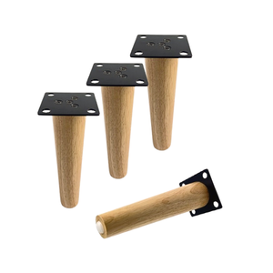 Minimalist Solid Wood Furniture <b>Leg</b> Straight Round Design <b>for</b> <b>Sofa</b> Cabinet Coffee Table Support OEM Factory - Product Image 2