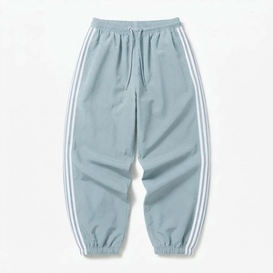 B2B Supplier Custom Taslan <b>Nylon</b> Sports Track Pants Loose Fit Elastic Cuffs Retro Streetwear <b>Joggers</b> - Product Image 3