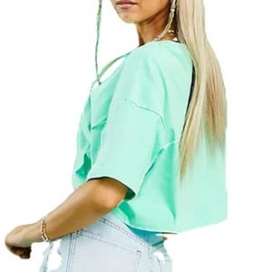 2026 Wholesale New Fashion Summer Sexy <b>T</b>- <b>Shirts</b> Ladies Slim <b>Fit</b> Short Sleeve <b>T</b> <b>Shirts</b> Women's <b>Crop</b> Top - Product Image 2