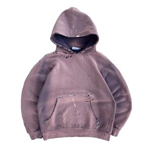 Sweat à capuche vierge personnalisé lavé à l'acide Vintage Wash Sun Faded Sweatshirts à capuche en coton lourd avec impression personnalisée pour hommes - Product Image 1