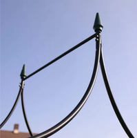 Arche de jardin moderne autoportante en métal thermolaqué pour extérieur, pergola en fer, treillis, portail, pour plantes grimpantes, patio et jardin, idéale pour mariages