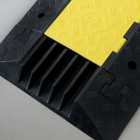 Protège-câble en caoutchouc jaune et noir, résistant à l'usure, rampe de protection pour câbles au sol, pour la gestion des câbles en entrepôt et atelier
