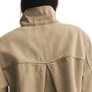 Veste en jean décontractée pour femme, en coton, classique, boutonnée, pour le printemps et l'automne, style streetwear, vente en gros - Product Image 3