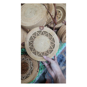 BEST SELLING Premium Eco-Friendly Rattan Handbag High Quality Trending Sustainable Durable Woven Summer Beach <b>Bag</b> Women <b>Tote</b> - Product Image 1