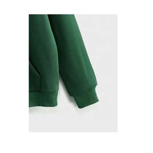 Haute qualité hommes 100% coton goutte épaule pull à capuche rue tendance épais OEM Logo personnalisé anti-rétrécissement tricoté poids lourd - Product Image 5