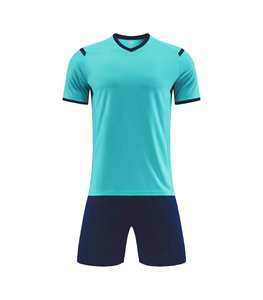 Uniformes de Fútbol Personalizados al por Mayor, Uniformes Escolares de Fútbol, Camisetas de Fútbol Azul Cielo - Product Image 4