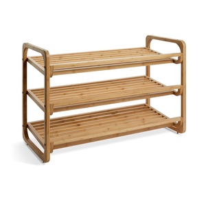 Zapatero de madera que ahorra espacio con diseño de almacenamiento vertical para casas y apartamentos pequeños - Product Image 4