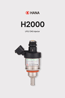 Inyector de GLP Coreano HANA Premium Nuevo para Autos Fiat, DC 12V, 2 Años de Garantía, Metálico, Hecho en Corea