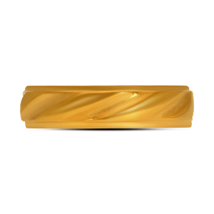 Bague Dôme Dorée de Luxe avec Courbe Centrale Lisse et Relevée, Design Minimaliste Moderne, Bijoux de Mode Classiques, Fournisseur en Gros - Product Image 3