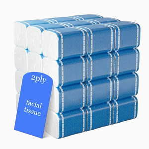 Custom Logo Bamboo Pulp Facial <b>Tissue</b> <b>Paper</b> 4 Ply 200 Pulls Soft Pack Hypoallergenic <b>Tissue</b> Supplier - Product Image 2