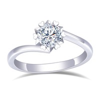Bague en Moissanite Dorée Blanche Style Hip-Hop Étoile Givrée pour Fiançailles ou Cadeau – Style Classique Prix Export
