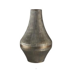 Vases à fleurs modernes en aluminium or et argent pour mariage et Noël, design unique, décoration maison et jardin, vente en gros - Product Image 1