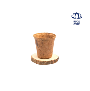กระถางดอกบัวสีน้ำเงิน ทำจากใยมะพร้าว เป็นมิตรกับสิ่งแวดล้อม ย่อยสลายได้ ดีไซน์เรียบง่าย ไม่เคลือบผิว สำหรับใช้ในบ้าน - Product Image 1