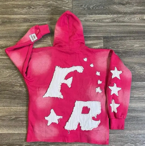 เสื้อฮู้ดผ้าคอตตอนพิมพ์ลายกรดเทอร์รี่ซักได้ใส่ได้ทั้งชายและหญิงมีฮู้ดผ้าเทอร์รี่แฟชั่นใหม่ประดับพลอยเทียม - Product Image 6