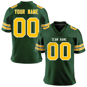 Boys Red American Football Jersey Number 8 Crew Neck <b>Short</b> Sleeve Yellow Print Breathable <b>Mesh</b> Polyester Kids Team Uniform - Product Image 4