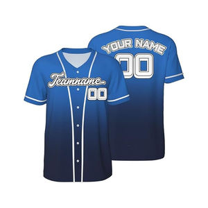 Uniformes Deportivos de Béisbol Personalizados al por Mayor de Fábrica, Impresión Digital, Transpirables, Tallas Grandes, 100% Poliéster - Product Image 1