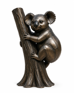 Sculpture d'arbre en métal Koala Bear, statue de koala pour la décoration extérieure de jardin, pelouse, patio, cour et aménagement paysager - Product Image 1