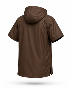 Parka de bain unisexe personnalisé imperméable à capuche et manches courtes, séchage rapide, avec fermeture éclair intégrale pour la natation, le surf, la plage et la piscine - Product Image 3