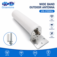 Antenne de station de base extérieure omnidirectionnelle en fibre de verre GISANTONE G14111B 4/6dBi 4 bandes 4G LTE WiFi à polarisation verticale