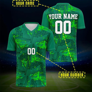 Custom Breathable Polyester Men Vintage Soccer Jersey Wholesale Football Jersey <b>Light</b> Set Sublimation Soccer Uniform With OEM - Product Image 5