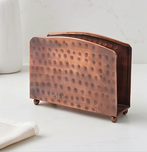 Support à serviettes en cuivre martelé antique, qualité supérieure, article élégant pour la maison, la cuisine et l'hôtellerie - Product Image 5