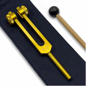 Diapason lesté WPS Gold Merkaba Soul Star 272,2 Hz 8ème Chakra pour la guérison sonore, la méditation, le bien-être, la clinique ORL - Product Image 1