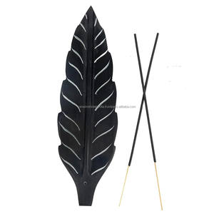 Quemador de Incienso Metálico Ecológico y Duradero con Diseño de Hoja, Perfecto para Varillas y Conos, Decoración para el Hogar, Oficina y Hotel a las Mejores Tarifas - Product Image 2