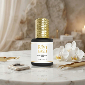 [RUMILASH] Pegamento para Extensiones de Pestañas RUMI Semi Estable para Técnicos, con Secado en 3 a 4 Segundos y Fuerte Adhesión - Product Image 1