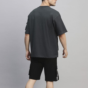 Trending Custom Logo Men Short <b>Set</b> 2 Piece <b>Jogger</b> <b>Set</b> Breathable Cotton Men's Summer Tracksuit <b>Matching</b> <b>Set</b> Causal Design - Product Image 6