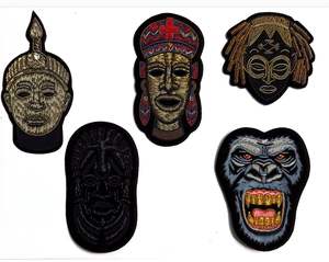 Hermosa Colección de Parches Bordados a Mano con Hilos Metálicos Personalizados para Moda - Product Image 1