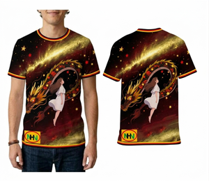เสื้อยืดแขนสั้นผู้ชายพิมพ์ลายแบบซับลิเมชั่นคุณภาพสูง 100% โพลีเอสเตอร์ บริการ OEM แห้งเร็ว ระบายอากาศได้ดี เหมาะสำหรับทีมกีฬา - Product Image 5