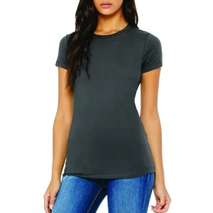 2026 Women's Unisex Short Sleeve <b>Round</b> Neck <b>Canvas</b> T-Shirts-Polyester/Cotton Quick Dry & Breathable Wholesale Price - Product Image 3