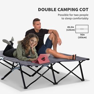 Lettino Pieghevole Portatile per 2 Persone, Extra Largo 50 Pollici, con Borsa per il Trasporto, Ideale per Spiaggia, Escursionismo e Campeggio all'Aperto - Product Image 6